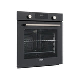univa eye level multifunction oven, zara grey (air fryer technology, triple glass door, 3d cooking, digital display)