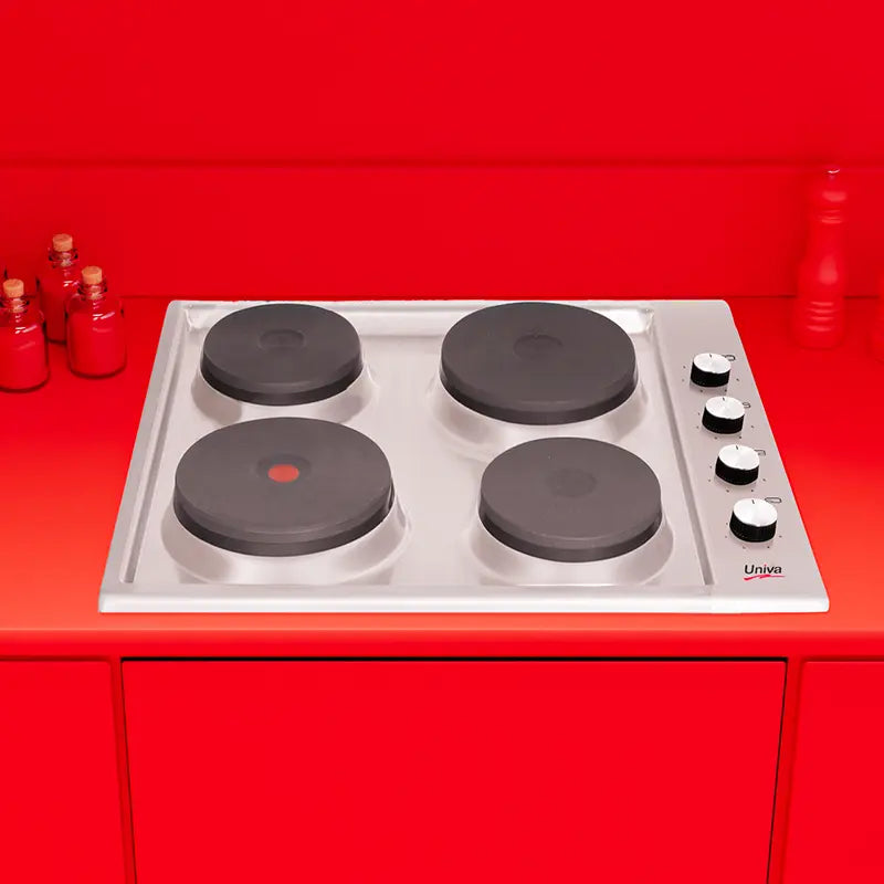 univa 4 solid plate hob cp, st/st