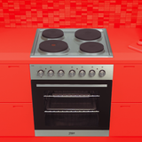 univa under counter oven, metallic + 4 solid plate hob, st/st