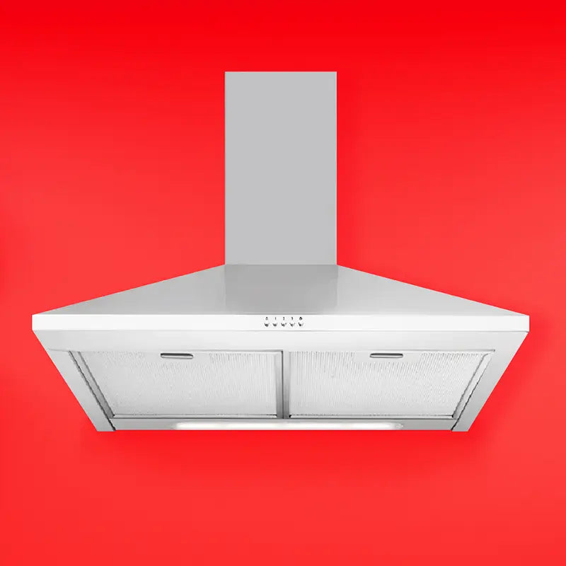univa 600mm chimney cookerhood, st/st (with carbon filter)