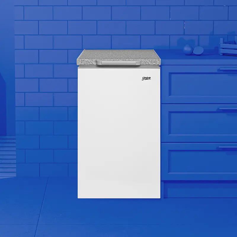 univa 112l chest freezer, multimode, white