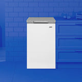 univa 112l chest freezer, multimode, white