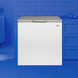 univa 194l chest freezer, multimode, white