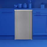 univa 81l bar fridge, metallic
