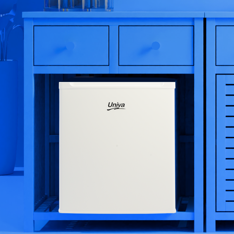 univa 46l mini-bar fridge, white