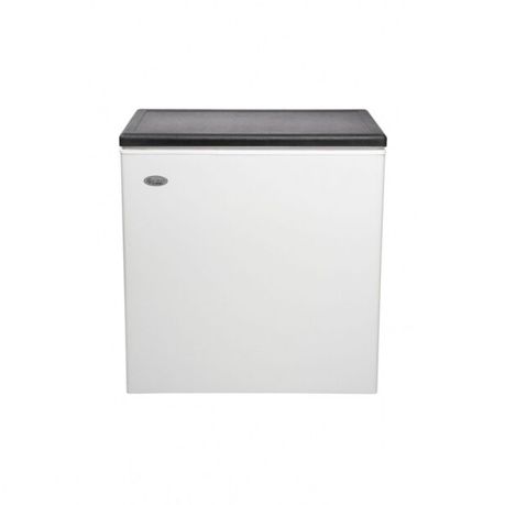 univa 205l gas/electric chest freezer, white